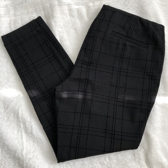 ALFANI WOMENS DRESS PANTS BLACK SKINNY ELEASTIC WAIST SIZE 8 PETITE %%% - Picture 3 of 8
